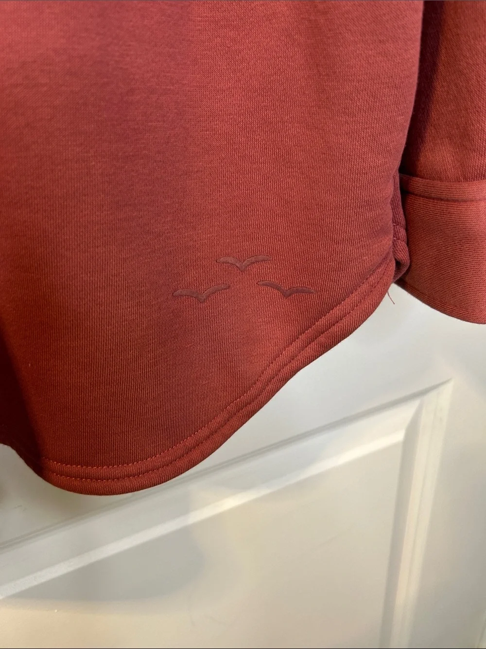 Oversized Button-Down Shacket in Rust - Picture 3 of 5